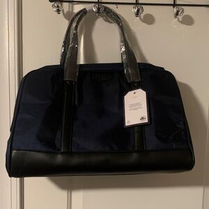 Stylish Black and Blue Weekender Bag by BENOSS..NWT